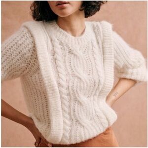 Sezane Ivory La Malle Rue Saint-Fiacre Paris Sweater